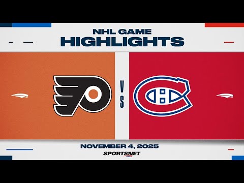 NHL Highlights | Flyers vs. Canadiens - November 4, 2025