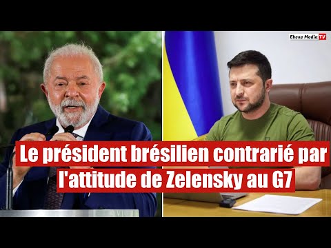 Le président brésilien contrarié par l'attitude de Zelensky au G7