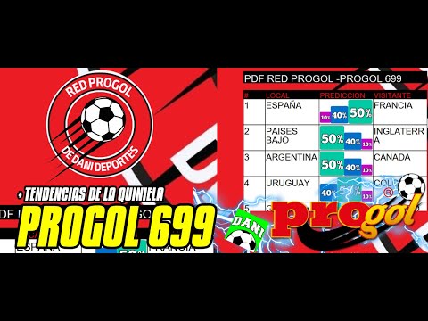 ANÁLISIS DE LA QUINIELA #PROGOL 699 tendencias y el PDF de mi Grupo