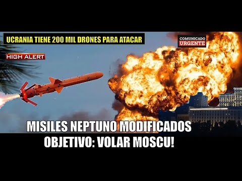 Ucrania modifica sus misiles Neptuno para volar Moscu? 200 mil drones contra RuSIA