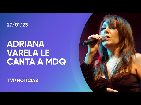 Adriana Varela le canta a Mar del Plata