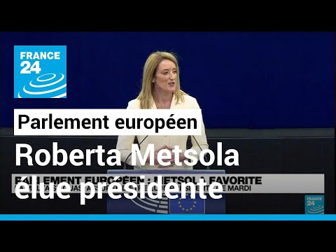 La conservatrice maltaise Roberta Metsola élue présidente du Parlement européen • FRANCE 24