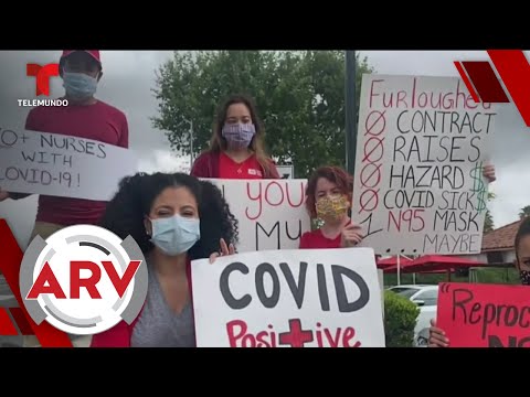 Enfermeras exigen mejor equipo de protección ante COVID-19 | Al Rojo Vivo | Telemundo