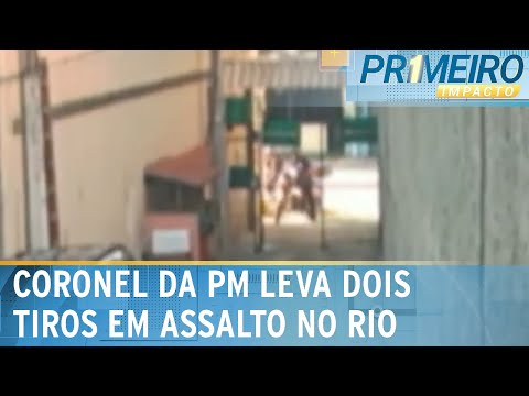 Coronel da PM é baleado e tem moto roubada no Rio | Primeiro Impacto (05/03/24)