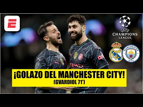 GOLAZO DE GVARDIOL. Manchester City gana 3-2 al Real Madrid... ¡PARTIDAZO! | Champions League