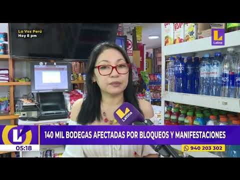 Protestas en Perú: negocios pierden hasta el 70% de sus ventas por bloqueos