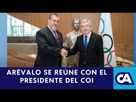 Bernardo Arévalo se reúne con presidente del COI a tratar la suspensión del COG