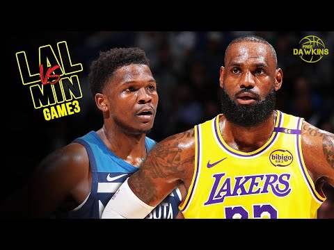 Los Angeles Lakers vs Minnesota Timberwolve Game 3 Full Highlights | 2025 WCR1 | FreeDawkins