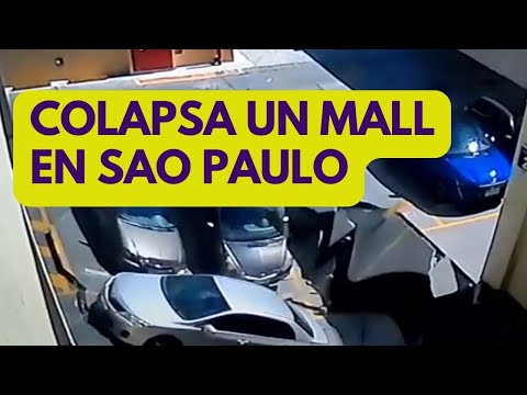Centro comercial de Sao Paulo (Brasil) co1apsa: el video