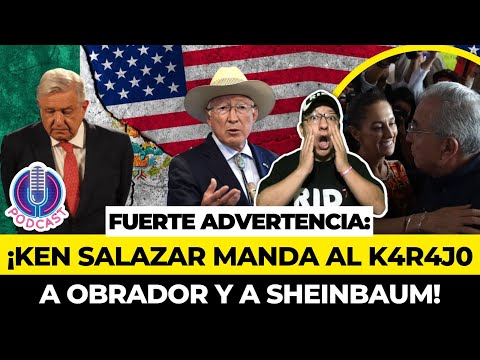 BOMBAZO!! Ken Salazar manda al KA4R4J0 a Obrador sobre violencia en Sinaloa: Eso no es culpa de EU