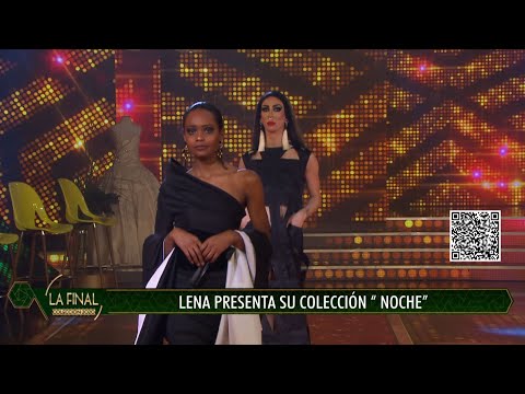 Lena dejo a todos con la boca abierta con su colección Noche en la final de Corte y confección