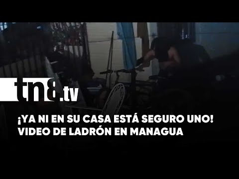 Gateando y en absoluto silencio irrumpió un sujeto en una casa en Managua