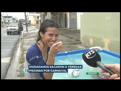 Ciudadanos sacaron a veredas piscinas por carnaval