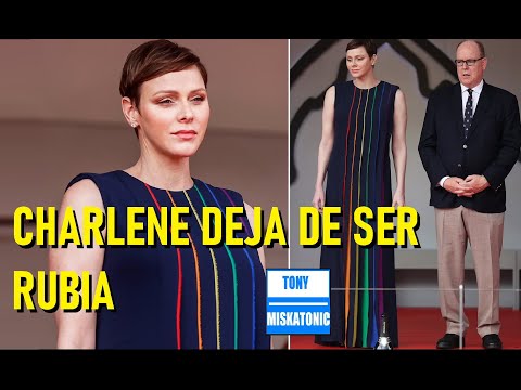 PRINCESA CHARLENE CAMBIA DE COLOR DE CABELLO A CASTAÑO OSCURO. GRAND PRIX MÓNACO 2023.