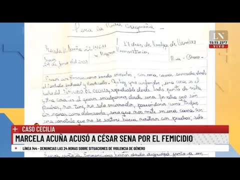 Caso Cecilia: Marcela Acuña acusó a César Sena por el femicidio