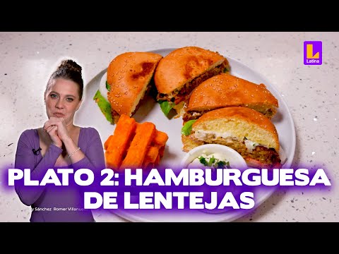 Plato 2: Hamburguesa de lentejas con camote frito | El Gran Chef Famosos