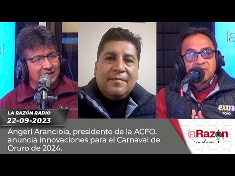 Ángel Arancibia, presidente de la ACFO, anuncia innovaciones para el Carnaval de Oruro de 2024.