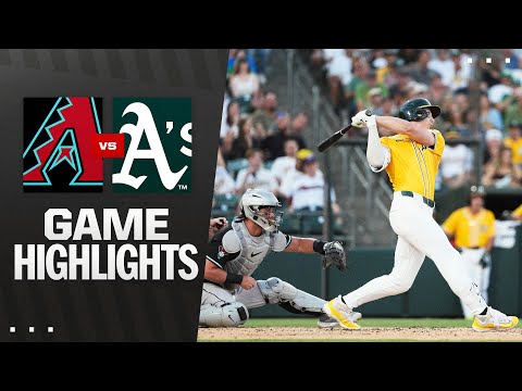 D-backs vs. Athletics Game Highlights (8/2/25) | MLB Highlights