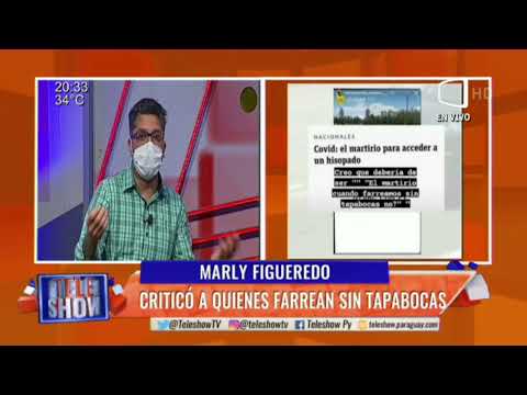 Marly Figueredo criticó a quienes farrean sin tapabocas