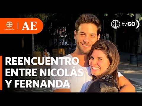 Fernanda y Nicolás de Las Casas se reencuentran en España | América Espectáculos (HOY)