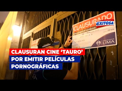 Cercado de Lima: Agentes de fiscalización de la Municipalidad de Lima clausuran cine 'Tauro'