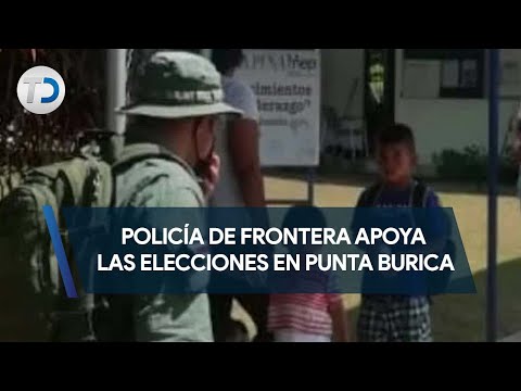 Policía de frontera apoya las elecciones en Punta Burica