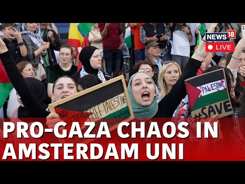 Pro-Plaestine Amsterdam University Protest LIVE | LIVE From The University Of Amsterdam | N18L