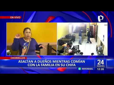 Chorrillos: asaltan a numerosa familia mientras comían en chifa