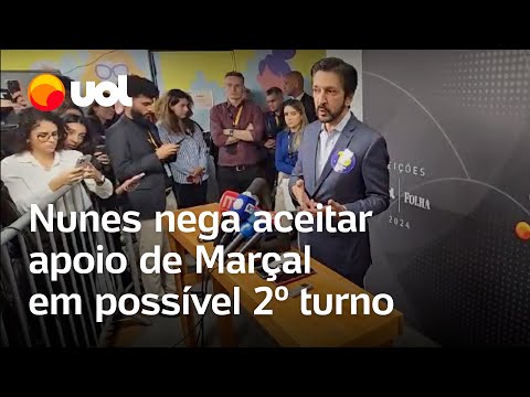 Nunes nega ter se abalado com ataques de Marçal e recusa apoio de concorrente em possível 2º turno