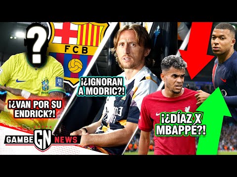 BARÇA FICHARÍA su PROPIO ENDRICK|TRISTE IGNORADA de MADRID A MODRIC|¡LUIS DÍAZ x MBAPPÉ!