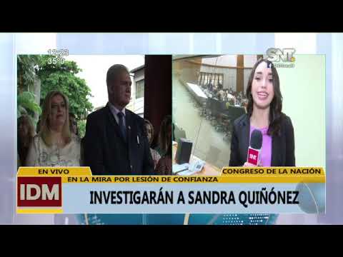 Investigarán a Sandra Quiñónez