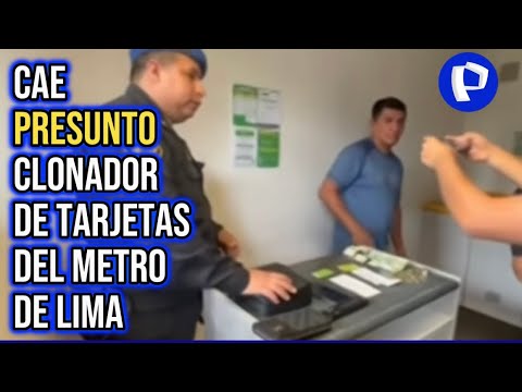 La Victoria. Capturan a presuntos clonadores de tarjetas de la Línea 1 del Metro de Lima