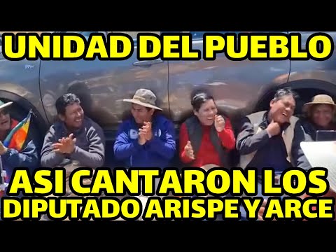 ASI CANTARON DURANTE EL DESCANSO DURANTE LA MARCHA PARA SALVAR BOLIVIA..