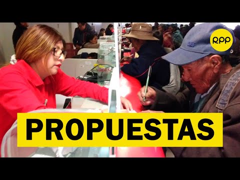 Estas son las propuestas que maneja el Congreso del Perú para un nuevo sistema de pensiones