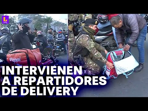 San Martín de Porres: Militares y policías revisan a motorizados por estado de emergencia