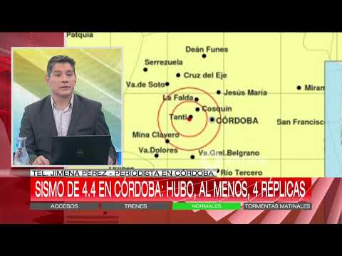 Se movió Córdoba: Mucho miedo por el fuerte sismo que sacudió a la provincia