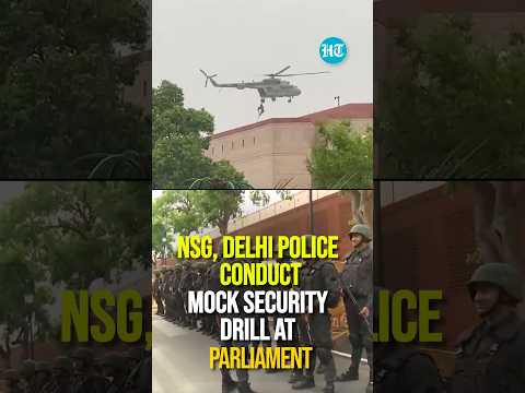 NSG, Delhi Police Conduct Mock Security Drill At Parliament | Watch
