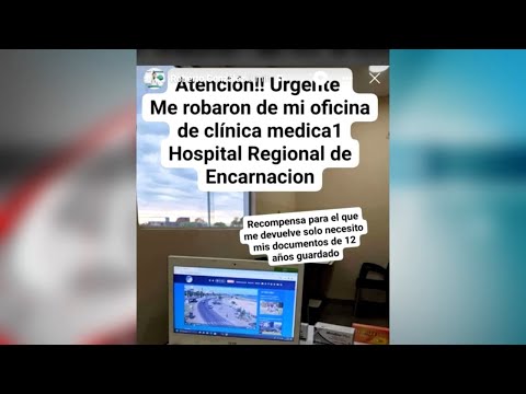 Doctor del Hospital Regional de Encarnación es víctima de hurto en pleno nosocomio