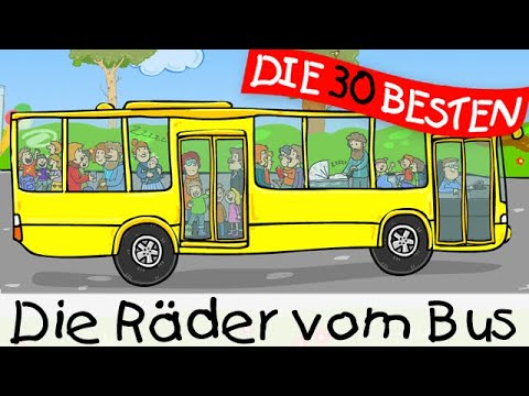 🏞️ Die Räder vom Bus || Kinderlieder zum Mitsingen und Bewegen