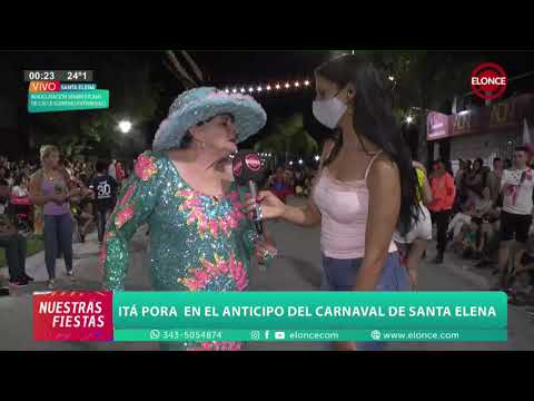 La Comparsa Itá Porá realizó su presentación en Santa Elena: desfile de pasistas