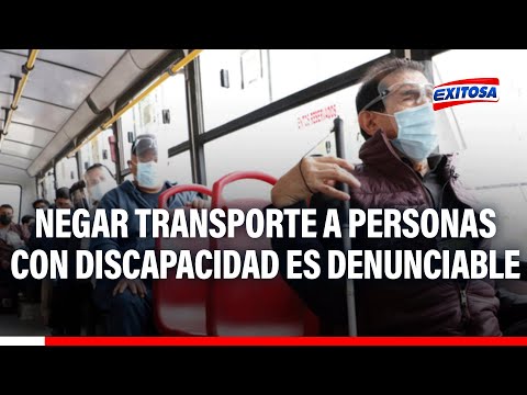 Conadis informa que negar transporte a personas con discapacidad es causal de denuncia