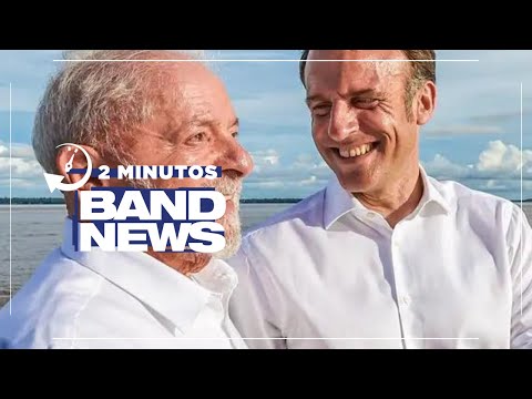 BandNews em 2 Minutos (28/03/24 - Manhã) Clima amigável entre Lula e Macron repercute na França