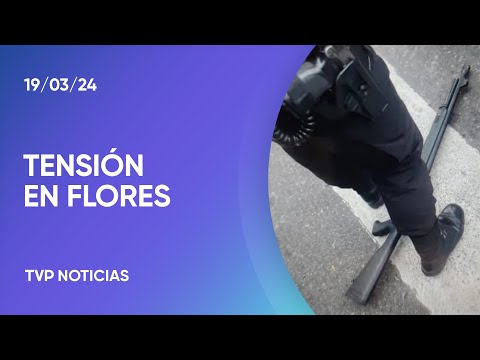 Tensión en Flores: atropelló a una chica, enfrentó con una escopeta a la Policía e intentó huir