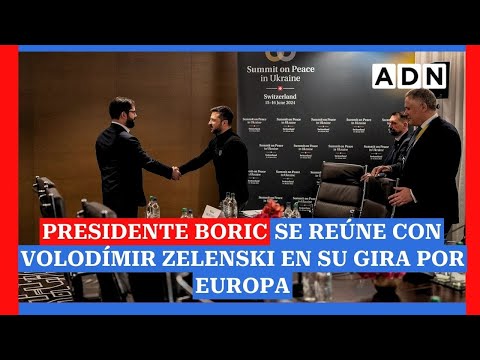 Presidente Boric se reúne con Volodímir Zelenski en su gira por Europa