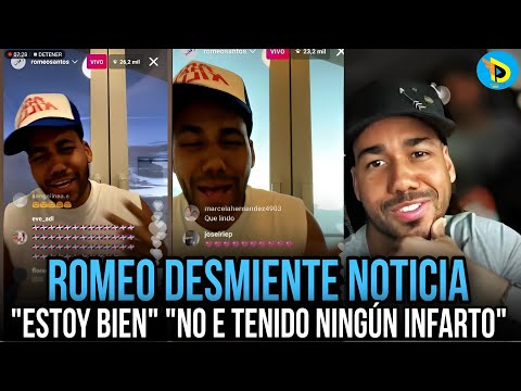 El Artista Romeo santos A través de su cuenta de X ha desmentido el rumor de un posible infarto