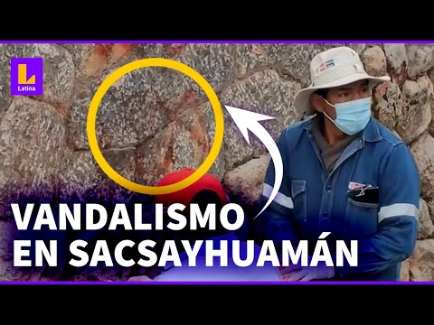 Sacsayhuamán: vandalizan muro inca con graffiti