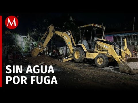 Fuga de agua en acueducto deja sin suministro a Córdoba, Fortín y Orizaba en Veracruz