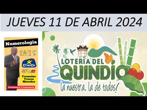 LOTERIA del QUINDIO JUEVES 11 de Abril 2024 RESULTADO PREMIO MAYOR #loteríadelquindio (2392)
