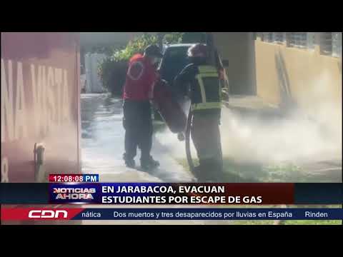 En Jarabacoa, evacuan estudiantes por escape de gas