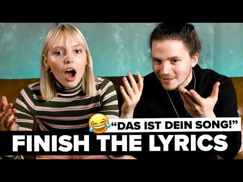 Fail: Lina erkennt ihren eigenen Song nicht 😂 Lina & Tilman machen die Finish The Lyrics-Challenge